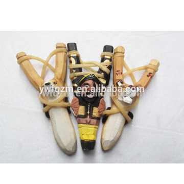 Wood Craving Handicraft Animal Head Slingshot